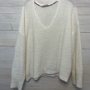 Double Zero Oversized V-Neck Sweater